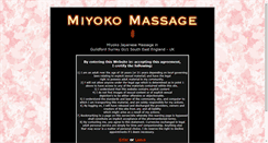 Desktop Screenshot of miyokomassage.com